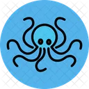 Pulpo Marina Oceano Icono