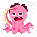 Pulpo cansado  Icono