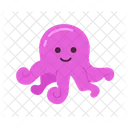 Fantasía submarina de pulpo feliz  Icono