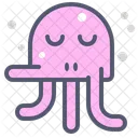 Pulpo Relajado Relajado Pulpo Icono