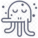 Pulpo Relajado Relajado Pulpo Icono