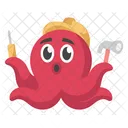 Pulpo rojo  Icono