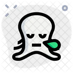 Pulpo roncando Emoji Icono