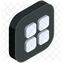 Pulsanti App Isometrica Icon