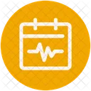 Calendar Pulse Heartbeat Icon
