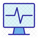 Computer Heartbeat Pulse Icon