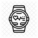 Pulse Graph Watch Icon