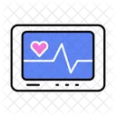 Patient Monitor Heart Health Icon