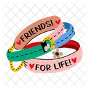 Pulseras De La Amistad Brazaletes Mejores Amigas Icono