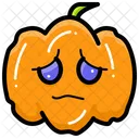 Pumkin Sad Halloween Scary Icon
