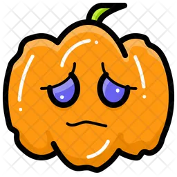 Pumkin Sad  Icon