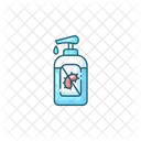 Pump Bottle Sanitizer  Icon