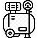Pumpe Luftkompressor Druck Symbol