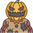 Pumpkin Scarecrow Halloween 아이콘