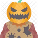 Pumpkin Scarecrow Halloween Icon