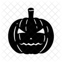 Pumpkin Glyph Halloween Pumpkin Icon