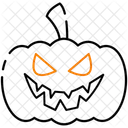 Pumpkin Illustration Halloween Pumpkin Icon Spooky Pumpkin Vector Icon