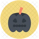 Pumpkin Halloween Black Icon
