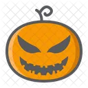 Pumpkin Evil Decoration Icon