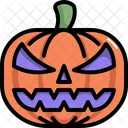 Pumpkin Halloween Scary Icon