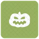 Pumpkin Spooky Skull Icon