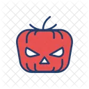 Pumpkin Halloween Clown Icon