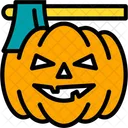 Pumpkin Zombie Scary Icon