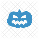 Pumpkin Spooky Skull Icon