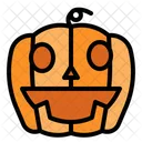 Pumpkin Fear Smiling Icon