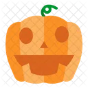 Pumpkin Fear Smiling Icon