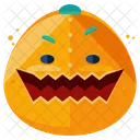 Pumpkin Emoji Face Icon