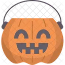 Pumpkin Bucket Candies Icon