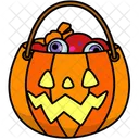 Pumpkin Candy Basket Icon