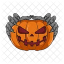 Pumpkin Hand Scary Icon