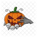 Pumpkin Halloween Scary Icon