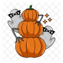 Pumpkin Ghost Halloween Icon