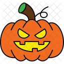 Pumpkin Halloween Scary Icon