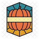 Pumpkin Badge Pumpkin Halloween Icon