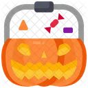 Basket Candies Halloween Icon