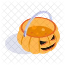 Pumpkin Bucket Basket Icon