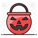Pumpkin Bucke Pumpkin Bucket Scary Bucket Icon