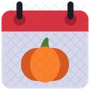 Pumpkin Calendar Calendar Date Icon