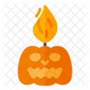 Pumpkin Candle  Icon