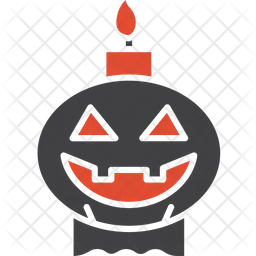 Pumpkin Candle  Icon