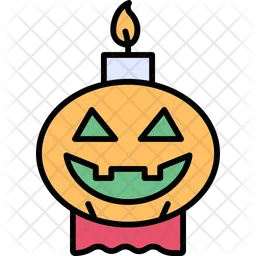 Pumpkin Candle  Icon