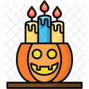 Pumpkin Candle Pumpkin Halloween Icon