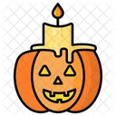 Pumpkin Candle Pumpkin Halloween Icon