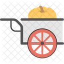 Pumpkin Cart In Icon