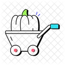 Pumpkin Cart Vegetable Cart Vegetable Trolley Icon