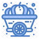 Pumpkin Cart Trolley Cart Icon